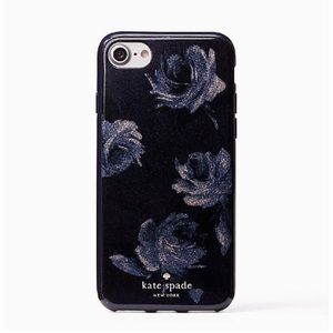 Kate spade night rose glitter iPhone 7/8 case
